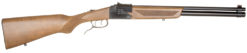 Chiappa Firearms 500190 Double Badger  22 LR 20 Gauge 19" Blued Beechwood Folding Checkered Stock
