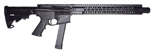Brigade Firearms A0911613 BM-9  9mm Luger 16" 33+1 Graphite Black Cerakote Adjustable Stock 15" Rail
