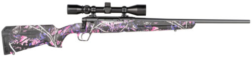 Savage 57476 Axis XP Compact 6.5 Creedmoor 4+1 20" Muddy Girl Matte Black Right Youth/Compact Hand Weaver 3-9x40mm Scope