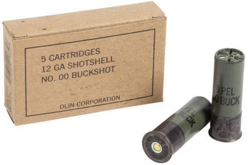 Winchester Ammo Q1544 Military Grade 12 Gauge 2.75" 9 Pellets 00 Buck Shot 5 Bx/ 50 Cs