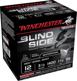 Winchester Ammo SBS12LBB Blindside  12 Gauge 3.5" 1 5/8 oz BB Shot 25 Bx/ 10 Cs