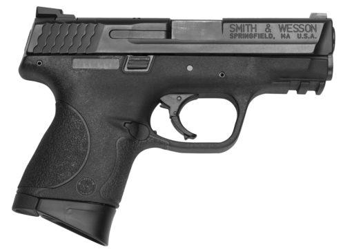 Smith & Wesson 209304 M&P 9 Compact 9mm Luger 3.50" 12+1 Black Armornite Stainless Steel Black Interchangeable Backstrap Grip