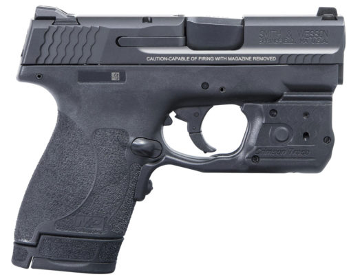 Smith & Wesson 11817 M&P Shield M2.0 40 S&W 3.10" 6+1 & 7+1 Black Armornite Stainless Steel Black Polymer Grip with Green Laserguard Pro