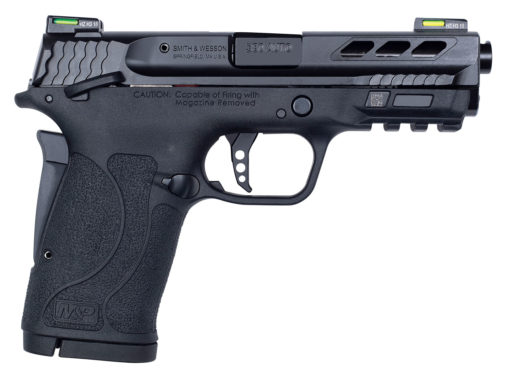 Smith & Wesson 12717 Performance Center Shield EZ 380 ACP 3.80" 8+1 Black Black Polymer Grip