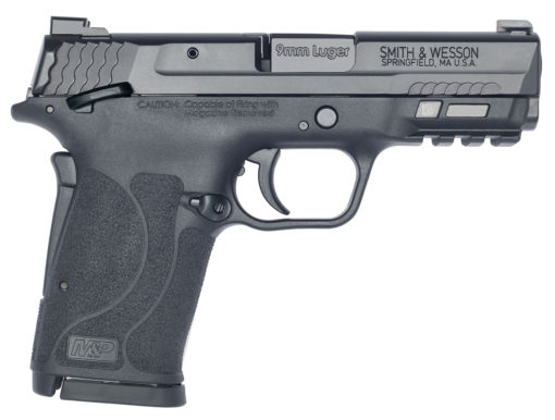 Smith & Wesson 13001 M&P Shield EZ M2.0 9mm Luger 3.60" 8+1 Black Polymer Grip Manual Thumb Safety Night Sights