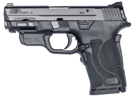 Smith & Wesson 12439 M&P Shield EZ M2.0 9mm Luger 3.68" 8+1  Black Polymer Grip No Thumb Safety Red Crimson Trace Laser