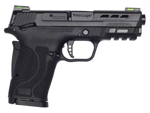 Smith & Wesson 13223 M&P Shield EZ Performance Center 9mm Luger 3.83" 8+1 Matte Black Black Polymer Grip Manual Thumb Safety Black Ported Barrel