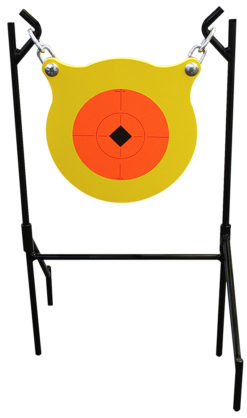 Birchwood Casey 47330 World of Targets Boomslang Centerfire Yellow Gong w/Orange Target .5" Thick AR500 Steel