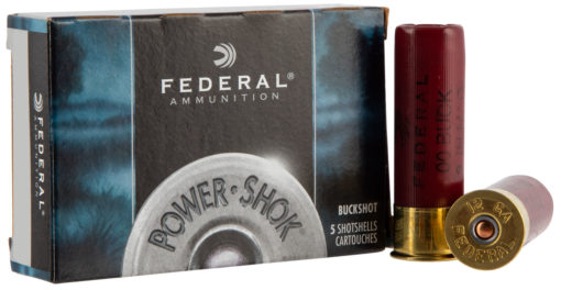 Federal H13200 Power-Shok 12 Gauge 2.75" Buckshot 9 Pellets 00 Buck Shot 5 Bx/ 50 Cs