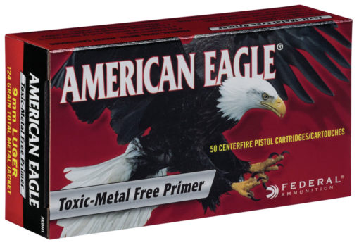 Federal AE9DP American Eagle  9mm Luger 115 gr Full Metal Jacket (FMJ) 50 Bx/ 20 Cs