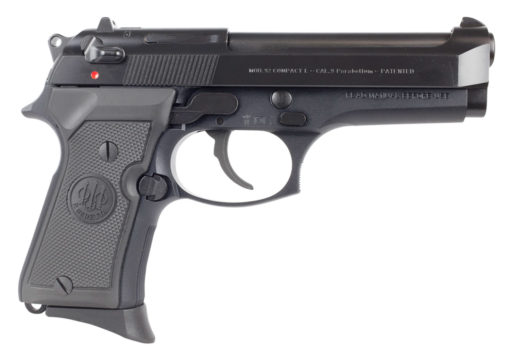 Beretta USA JS92F850M 92 Compact Single/Double 9mm 4.2" 13+1 Black Grip Black Bruniton