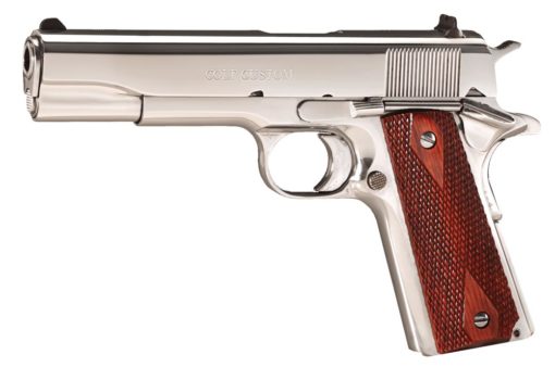 Colt Mfg O2071ELC2 1991 Government 38 Super 5" 9+1 Stainless Steel High Polish Rosewood Grip
