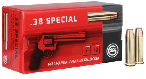 GECO 271640050 Pistol 38 Special 158 GR Full Metal Jacket (FMJ) 50 Bx/ 20 Cs