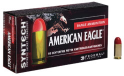 Federal AE9SJAP1 American Eagle  9mm Luger 150 gr Total Syntech Jacket Flat Nose (TSJFN) 50 Bx/ 10 Cs