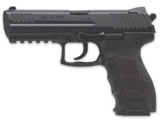 HK 81000122 P30L V3 DA/SA 9mm Luger 4.45" 10+1 Black Black Long Steel Slide Black Interchangeable Backstrap Grip