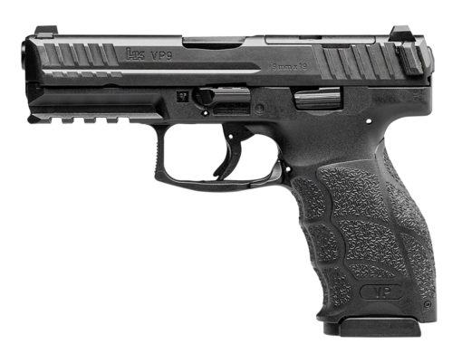HK 81000483 VP9 Optics Ready 9mm Luger 4.09" 17+1 Black Black Steel Slide Black Interchangeable Backstrap Grip