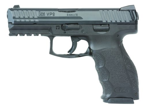 HK 81000223 VP9  9mm Luger 4.09" (2) 10+1 Black Steel Slide Black Interchangeable Backstrap Grip