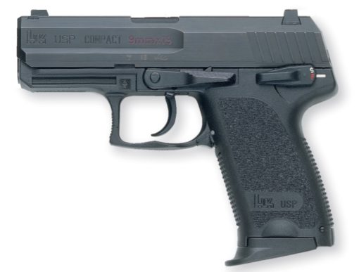 HK 81000331 USP Compact V1 SA/DA 9mm Luger 3.58" 10+1 (2) Black Blued Steel Slide Black Polymer Grip