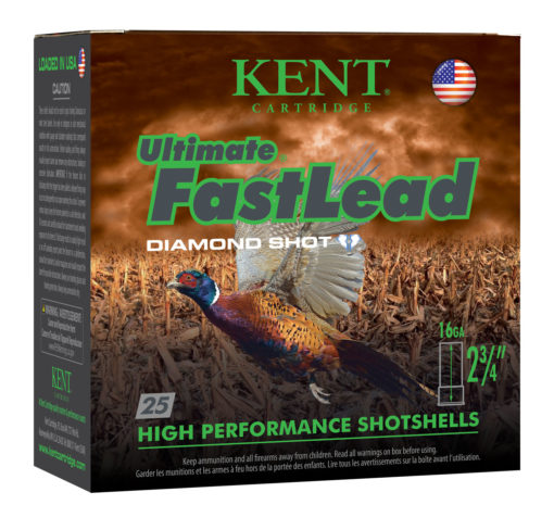Kent Cartridge K162UFL285 Ultimate Fast Lead  16 Gauge 2.75" 1 oz 5 Shot 25 Bx/ 10 Cs
