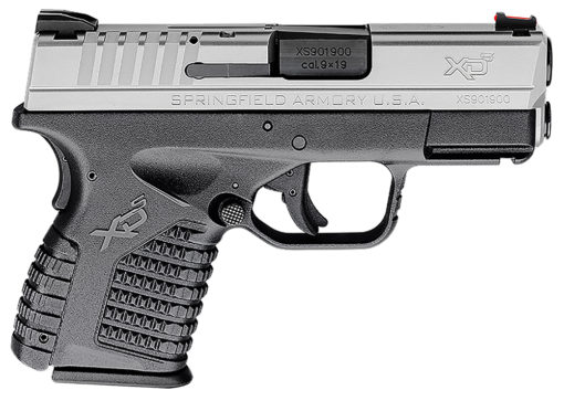 Springfield Armory XDS9339SE XD-S 3.3" 9mm Luger Double 3.3" 7+1/8+1 Black Interchangeable Backstrap Black Polymer Frame Stainless Steel Slide