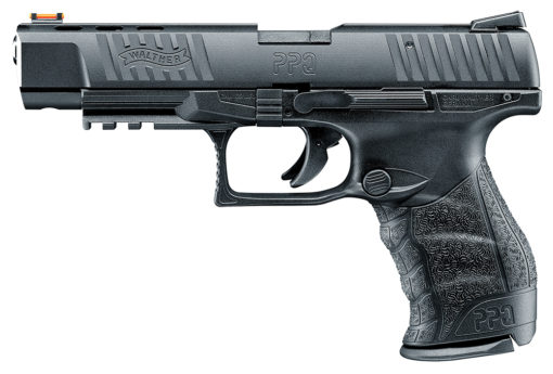 Walther Arms 5100305 PPQ M2 22 LR 5" 10+1 Black Black Interchangeable Backstrap Grip Fiber Optic Sights