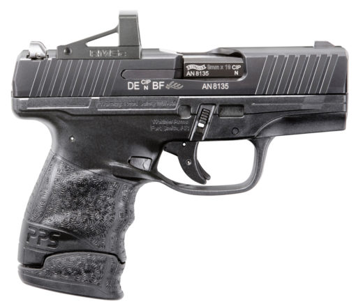 Walther Arms 2805961RMS PPS M2 9mm Luger 3.18" 7+1 Black Black Polymer Grip with RMSc Optic