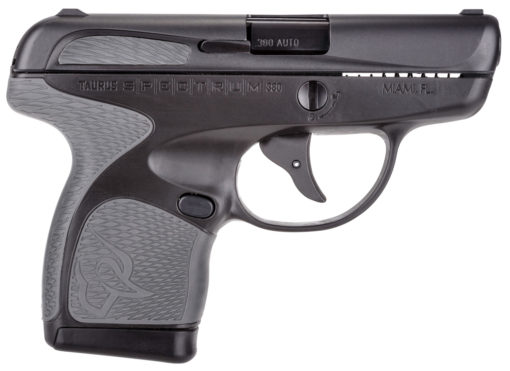 Taurus 1007031102 Spectrum  380 Automatic Colt Pistol (ACP) Double 2.80" 6+1/7+1 Black Polymer Frame Gray Synthetic Grip Black Carbon Steel Slide