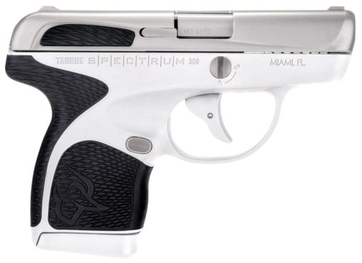 Taurus 1007039301 Spectrum  380 Automatic Colt Pistol (ACP) Double 2.80 6+1/7+1 White Polymer Frame Black Synthetic Grip Stainless Steel Slide