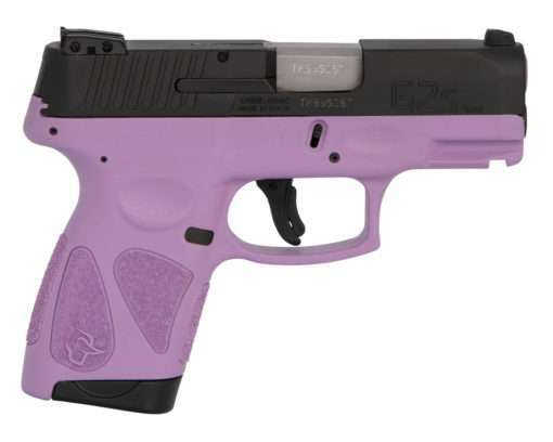 Taurus 1G2S931LP G2S  9mm Luger 3.26" 7+1 Light Purple Black Carbon Steel Light Purple Polymer Grip