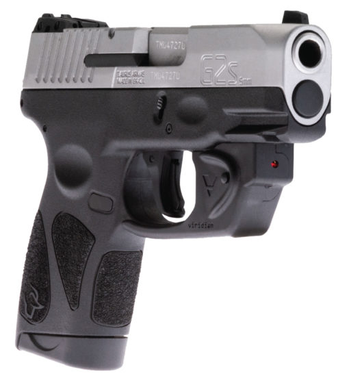 Taurus 1G2S939VL G2S  9mm Luger 3.25" 7+1 Black Stainless Steel Slide Black Polymer Grip Viridian Laser