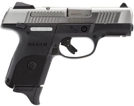 Ruger 3313 SR9C Compact 9mm Luger DA 3.40" 17+1 Black Polymer Grip Stainless Steel Slide