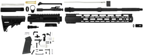 TacFire SSRK556LPK Lower Parts Kit Unassembled Rifle Kit 223 Rem/5.56x45mm NATO AR Platform Rifle Aluminum 1/2"-28 tpi