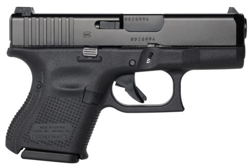 Glock PA2650201 G26 Gen5 Double 9mm Luger 3.43" 10+1 FS Black Interchangeable Backstrap Grip Black nDLC