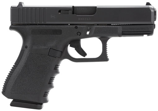 Glock PI3850201 G38 Gen 3 Compact 45 GAP 4.02" 8+1 Black Steel Slide Black Polymer Grip Fixed Sights