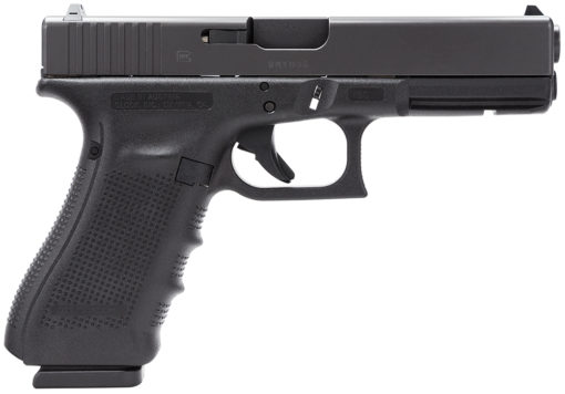 Glock PG1750201 G17 Gen4 Double 9mm Luger 4.48" 10+1 FS Black Interchangeable Backstrap Grip Black