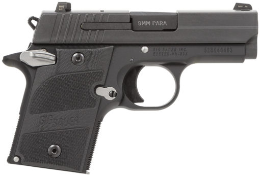 Sig Sauer 9389NMRAMBI P938 Micro-Compact Nightmare 9mm Luger 3" 6+1 Black Hardcoat Anodized Black G10 Grip
