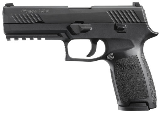 Sig Sauer 320F45BSS P320 Full Size 45 ACP Double 4.70" 10+1 Black Polymer Grip Black Nitron Stainless Steel Slide