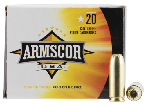 Armscor FAC103N Pistol  10mm Auto 180 gr Jacketed Hollow Point (JHP) 20 Bx/ 25 Cs