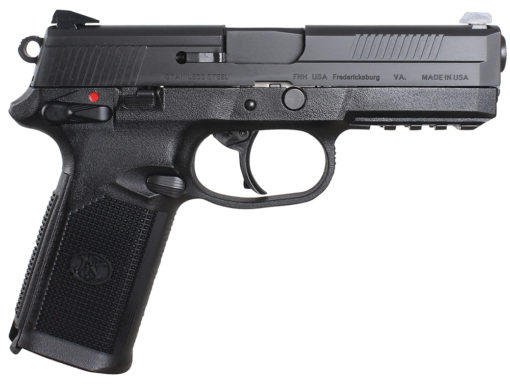 FN 66960 FNX  45 ACP 4.50" 15+1 MS Black Matte Black Stainless Steel Slide Black Interchangeable Backstrap Grip
