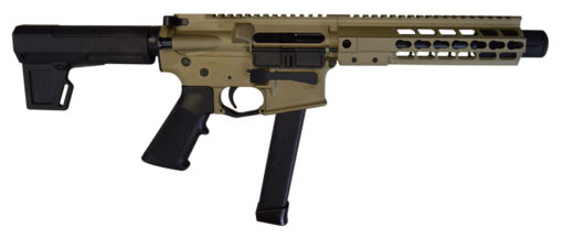 Brigade Firearms A0919021 BM-9  9mm Luger 9" 33+1 Flat Dark Earth Black Pistol Brace 8" Rail