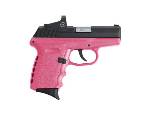 SCCY Industries CPX-2CBPKRDE CPX-2 RD 9mm Luger 3.10" 10+1 Black Nitride Stainless Steel Slide Pink Polymer Grip NMS CTS-1500 Red Dot