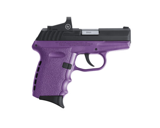 SCCY Industries CPX-2CBPURDE CPX-2 RD 9mm Luger 3.10" 10+1 Black Nitride Stainless Steel Slide Purple Polymer Grip NMS CTS-1500 Red Dot