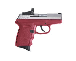 SCCY Industries CPX-2TTCRRD CPX-2 RD 9mm Luger 3.10" 10+1 Stainless Steel Slide Crimson Red Polymer Grip NMS CTS-1500 Red Dot