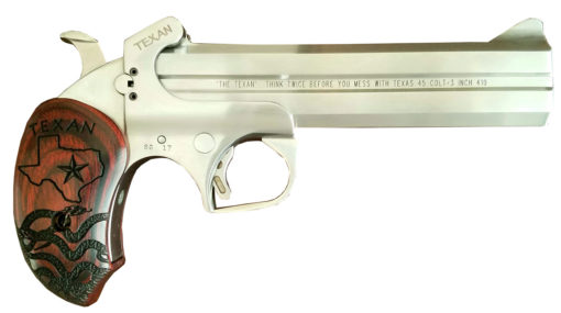 Bond Arms BATX Texan Derringer Single 45 Colt (LC)/410 Gauge 6" 2 Round Stainless Steel
