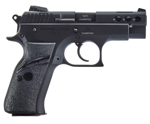 Sar USA P8SBL P8S Compact 9mm Luger 3.80" 17+1 Black Black Steel Black Polymer Grip