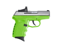 SCCY Industries CPX-2TTLGRD CPX-2 RD 9mm Luger 3.10" 10+1 Stainless Steel Slide Lime Polymer Grip NMS CTS-1500 Red Dot