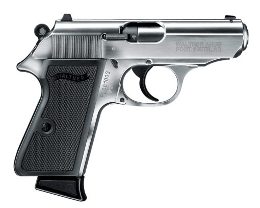 Walther Arms 5030320 PPK/S  22 LR 3.30" 10+1 Nickel Black Polymer Grip