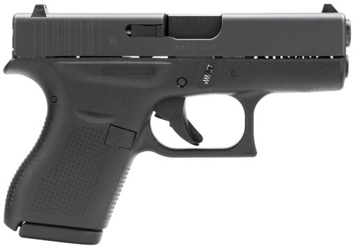 Glock UI4250201 G42 Gen3 Compact 380 ACP 3.25" 6+1 Black Steel Slide Black Polymer Grip Fixed Sights