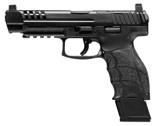 HK 81000591 VP9L Optics Ready 9mm Luger 5" 20+1 (2) Black Black Steel Slide Black Interchangeable Backstrap Grip