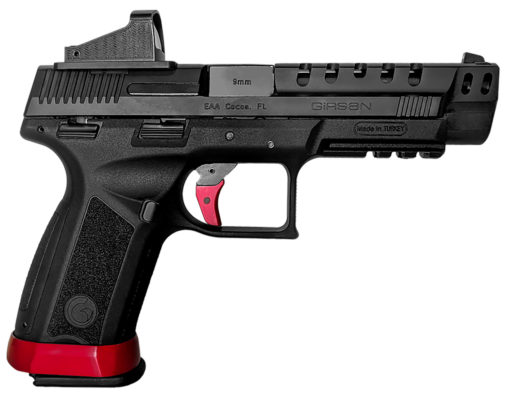 Girsan 390355 MC9  9mm Luger 4.63" 17+1 Black Blued Steel Slide Black Interchangeable Backstrap Grip Far-Dot